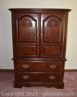 Late 20th Century Wardrobe Armoire / Used As an Entertainment Piece [Upstairs] 